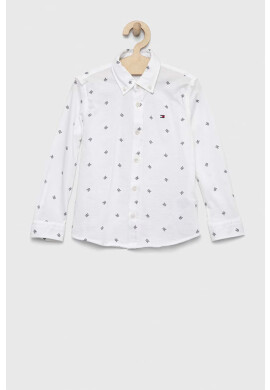 Tommy Hilfiger Детска памучна риза - Pepit.bg