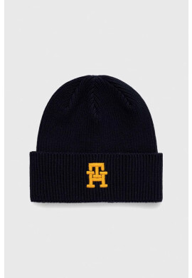 Tommy Hilfiger Детска памучна шапка в тъмносиньо от памук - Pepit.bg