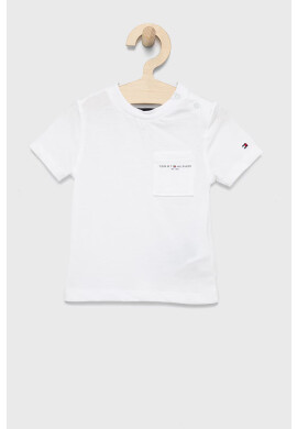Tommy Hilfiger Детска памучна тениска в тъмносиньо - Pepit.bg