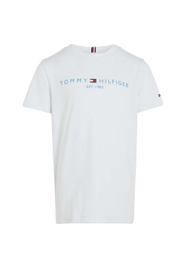 Tommy Hilfiger Детска памучна тениска в тюркоазено с принт - Pepit.bg