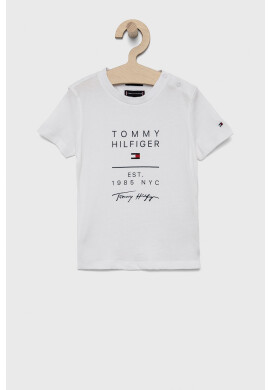 Tommy Hilfiger Детска памучна тениска - Pepit.bg