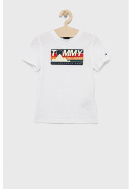 Tommy Hilfiger Детска памучна тениска - Pepit.bg