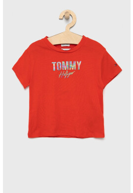 Tommy Hilfiger Детска памучна тениска - Pepit.bg
