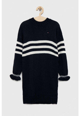 Tommy Hilfiger Детска рокля в бяло къс модел разкроен модел - Pepit.bg