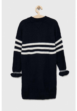 Tommy Hilfiger Детска рокля в бяло къс модел разкроен модел - Pepit.bg