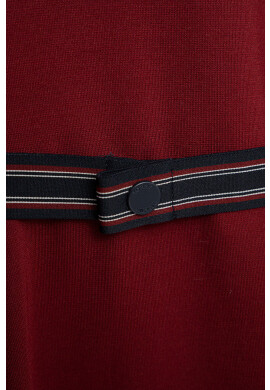 Tommy Hilfiger Детска рокля в бордо къс модел разкроен модел - Pepit.bg
