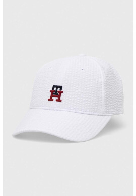 Tommy Hilfiger Детска шапка с козирка в бяло с апликация - Pepit.bg