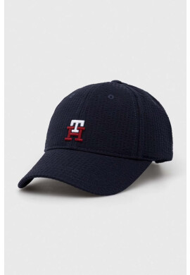 Tommy Hilfiger Детска шапка с козирка в тъмносиньо с апликация - Pepit.bg