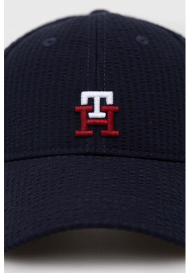 Tommy Hilfiger Детска шапка с козирка в тъмносиньо с апликация - Pepit.bg