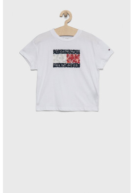 Tommy Hilfiger Детска тениска в оранжево - Pepit.bg
