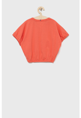 Tommy Hilfiger Детска тениска в оранжево - Pepit.bg