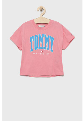 Tommy Hilfiger Детска тениска в розово - Pepit.bg