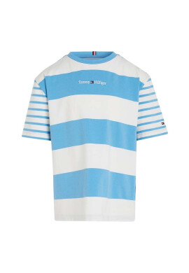 Tommy Hilfiger Детска тениска в синьо с десен - Pepit.bg