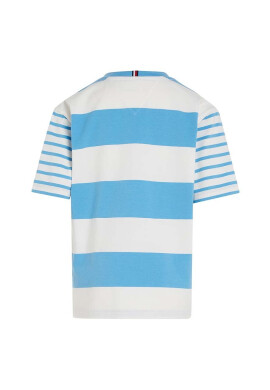 Tommy Hilfiger Детска тениска в синьо с десен - Pepit.bg