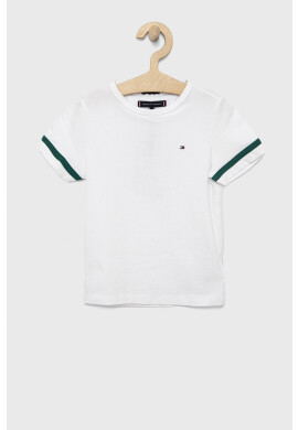 Tommy Hilfiger Детска тениска в жълто с десен - Pepit.bg
