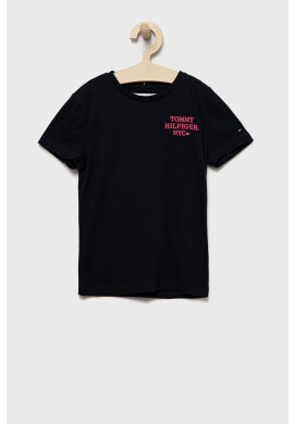 Tommy Hilfiger Детска тениска в тъмносиньо - Pepit.bg
