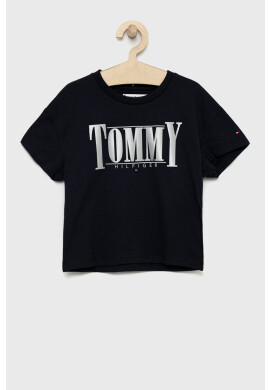 Tommy Hilfiger Детска тениска в тъмносиньо - Pepit.bg
