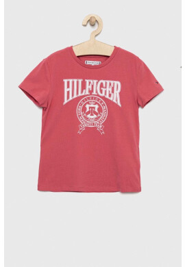 Tommy Hilfiger Детска тениска в розово - Pepit.bg