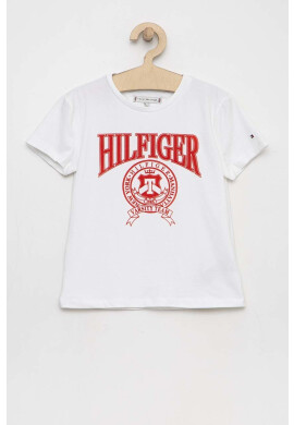 Tommy Hilfiger Детска тениска в бяло - Pepit.bg