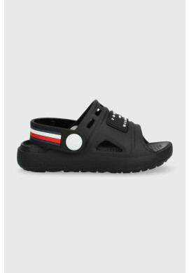 Tommy Hilfiger Детски чехли в черно - Pepit.bg