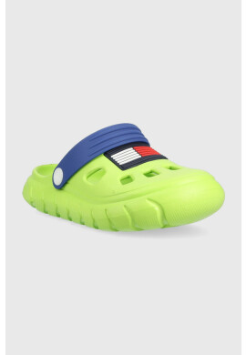 Tommy Hilfiger Детски чехли в зелено - Pepit.bg