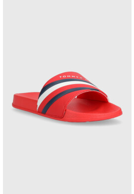Tommy Hilfiger Детски чехли в червено - Pepit.bg