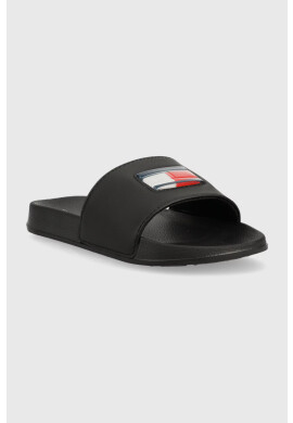 Tommy Hilfiger Детски чехли в черно - Pepit.bg