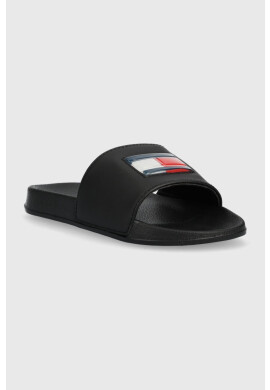 Tommy Hilfiger Детски чехли в черно - Pepit.bg