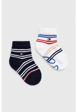 Tommy Hilfiger Детски чорапи (2 броя) в тъмносиньо - Pepit.bg