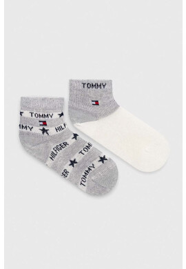 Tommy Hilfiger Детски чорапи (2 броя) в сиво - Pepit.bg