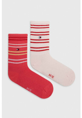 Tommy Hilfiger Детски чорапи (2 броя) в розово - Pepit.bg