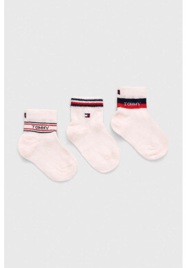 Tommy Hilfiger Детски чорапи (3 броя) в розово - Pepit.bg