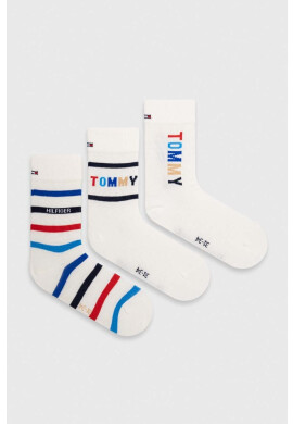 Tommy Hilfiger Детски чорапи (3 броя) в бяло - Pepit.bg