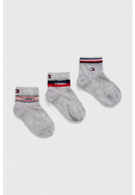 Tommy Hilfiger Детски чорапи (3 броя) в сиво - Pepit.bg