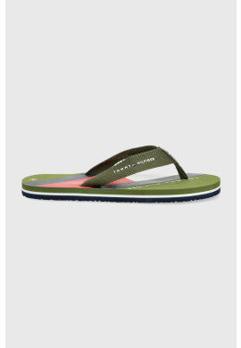 Tommy Hilfiger Детски джапанки в зелено - Pepit.bg