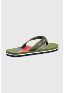 Tommy Hilfiger Детски джапанки в зелено - Pepit.bg