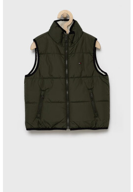 Tommy Hilfiger Детски елек с две лица в зелено - Pepit.bg