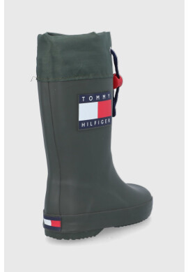 Tommy Hilfiger Детски гумени ботуши в зелено - Pepit.bg