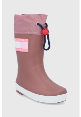 Tommy Hilfiger Детски гумени ботуши в розово - Pepit.bg