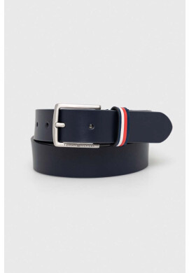 Tommy Hilfiger Детски кожен колан в тъмносиньо - Pepit.bg