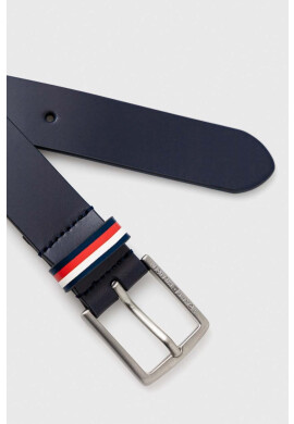Tommy Hilfiger Детски кожен колан в тъмносиньо - Pepit.bg