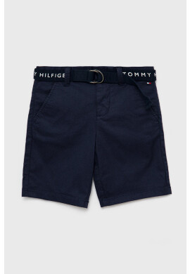 Tommy Hilfiger Детски къси панталони в тъмносиньо с регулируема талия - Pepit.bg