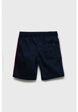 Tommy Hilfiger Детски къси панталони в тъмносиньо с регулируема талия - Pepit.bg