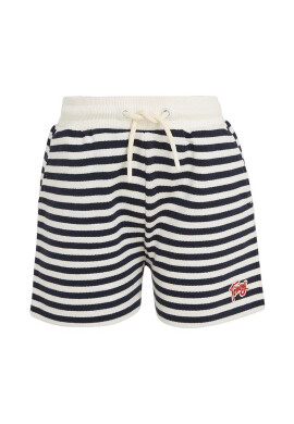 Tommy Hilfiger Детски къси панталони в тъмносиньо с десен - Pepit.bg