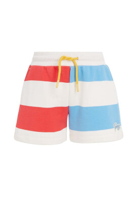 Tommy Hilfiger Детски къси панталони в синьо с десен с регулируема талия - Pepit.bg