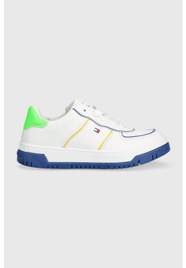 Tommy Hilfiger Детски маратонки в бяло - Pepit.bg