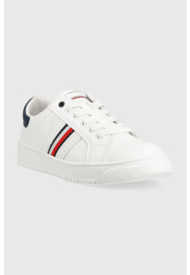 Tommy Hilfiger Детски маратонки в бяло - Pepit.bg