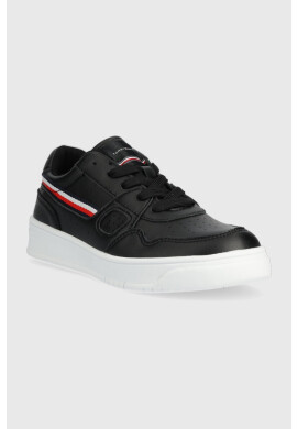 Tommy Hilfiger Детски маратонки в черно - Pepit.bg