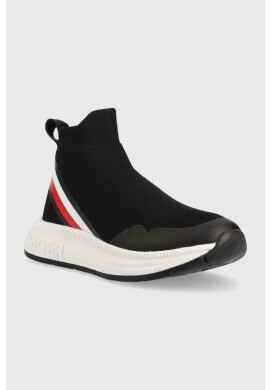 Tommy Hilfiger Детски маратонки в черно - Pepit.bg
