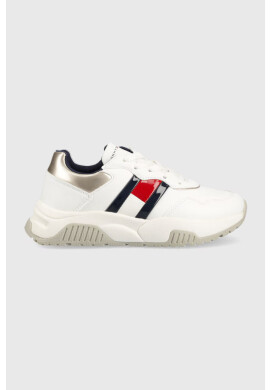 Tommy Hilfiger Детски маратонки в бяло - Pepit.bg